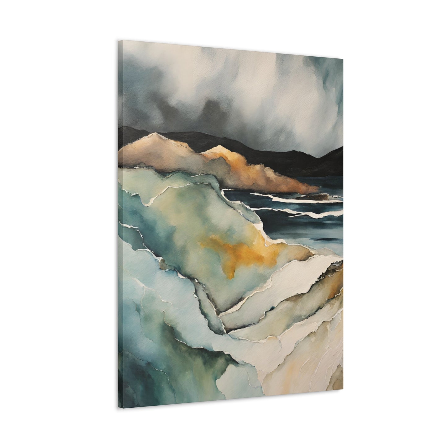 Turning Cliffs - Modern Abstract Art Print - Aesthetic Coastal Landscapes