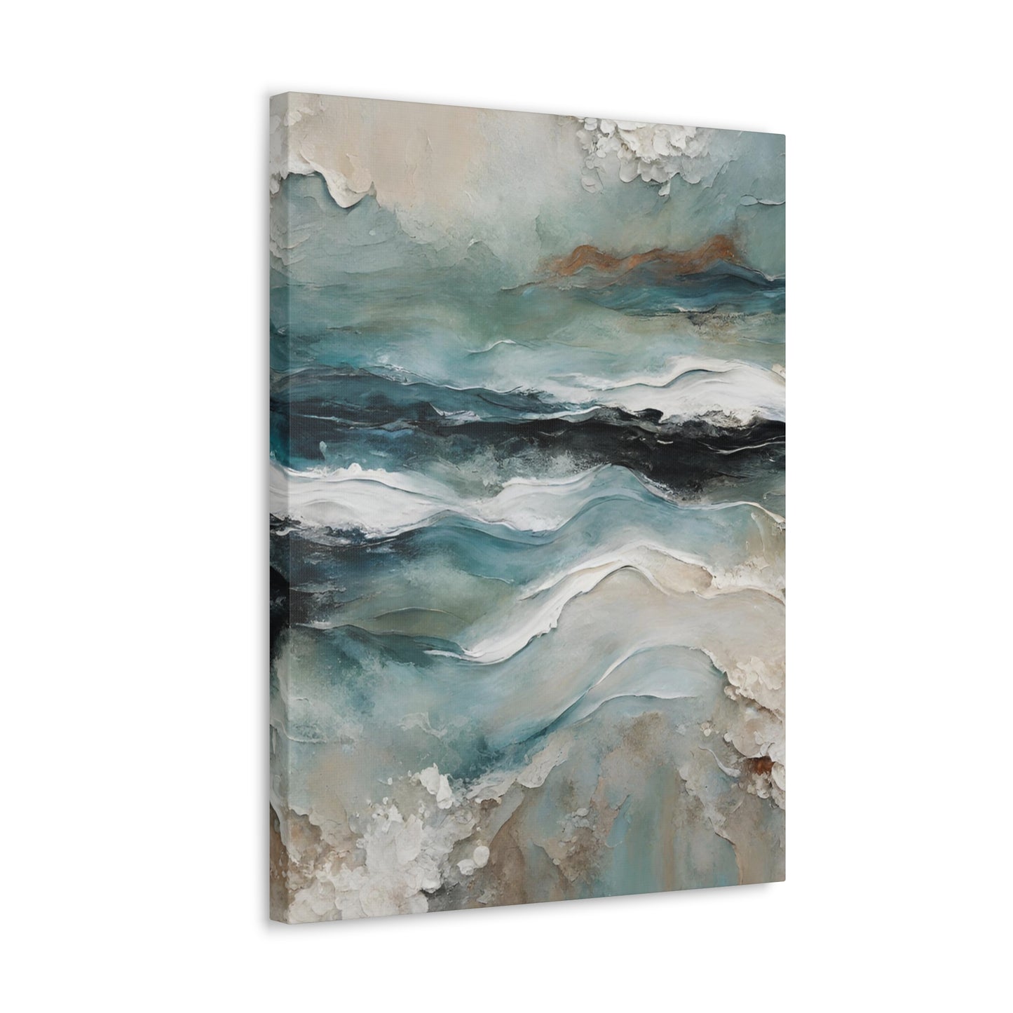 Stormy Afternoon - Modern Abstract Art Print - Aesthetic Coastal Landscapes