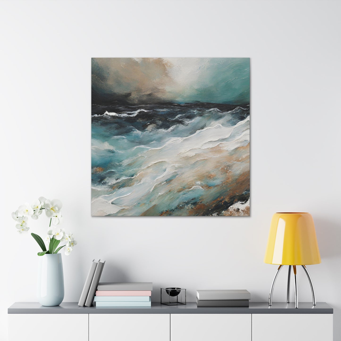 Impassable Seas - Modern Abstract Art Print - Aesthetic Coastal Landscapes