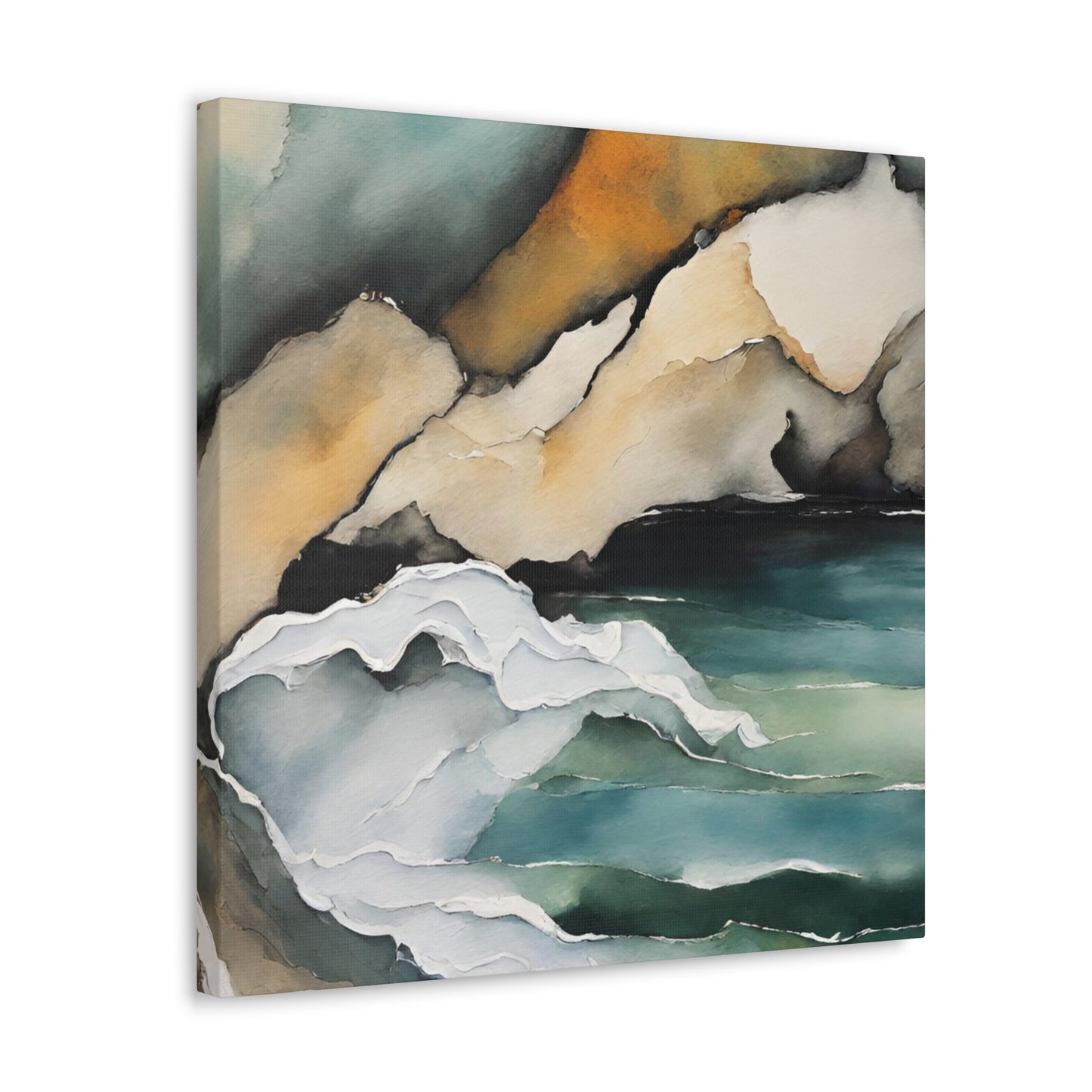 Striking Opposition - Modern Abstract Art Print - Aesthetic Coastal Landscapes