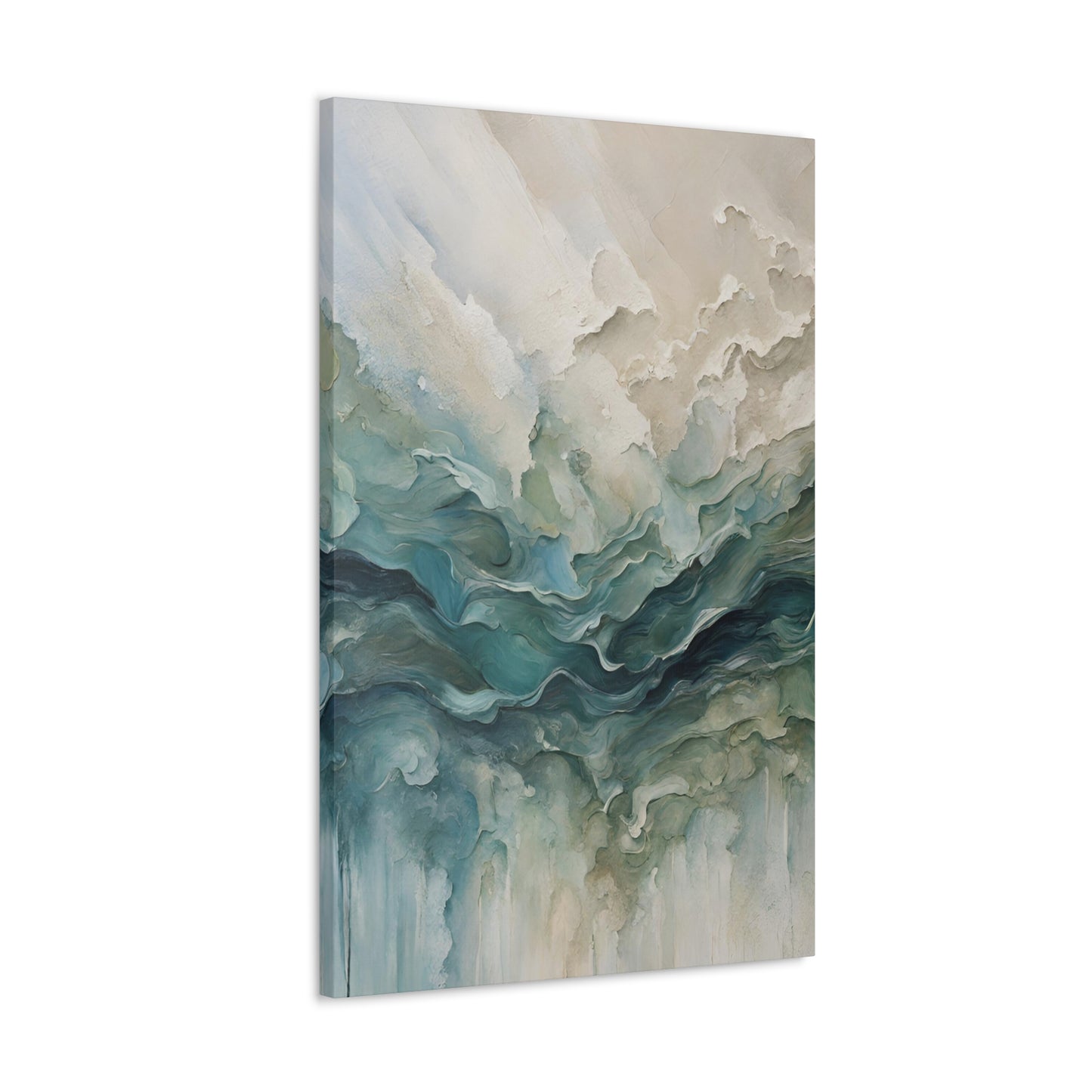 Churning Oceans - Modern Abstract Art Print - Aesthetic Coastal Landscapes