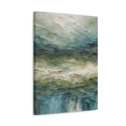 Ocean Symphony 1 - Modern Abstract Art Print - Aesthetic Coastal Landscapes