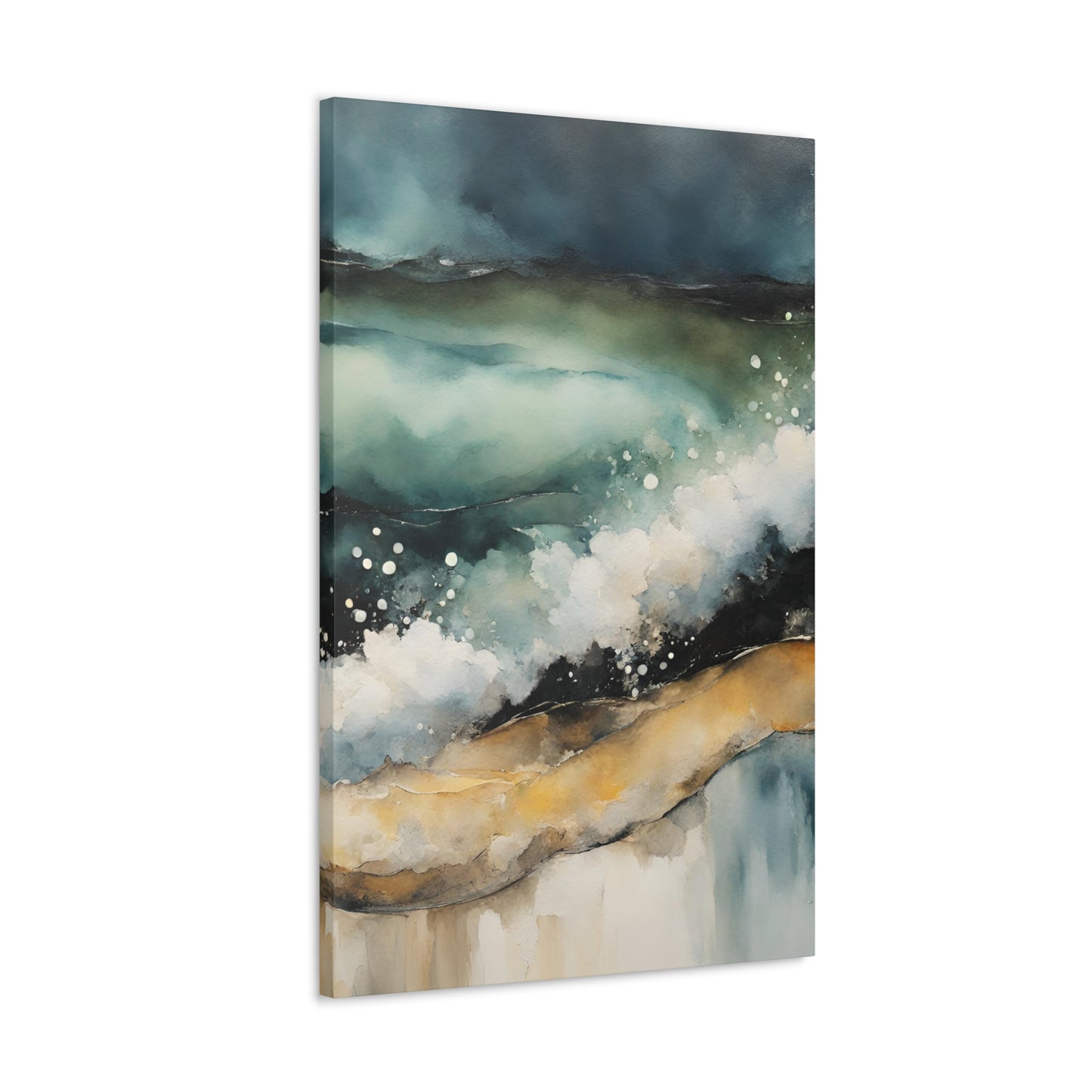 Sandy Waves - Modern Abstract Art Print - Aesthetic Coastal Landscapes