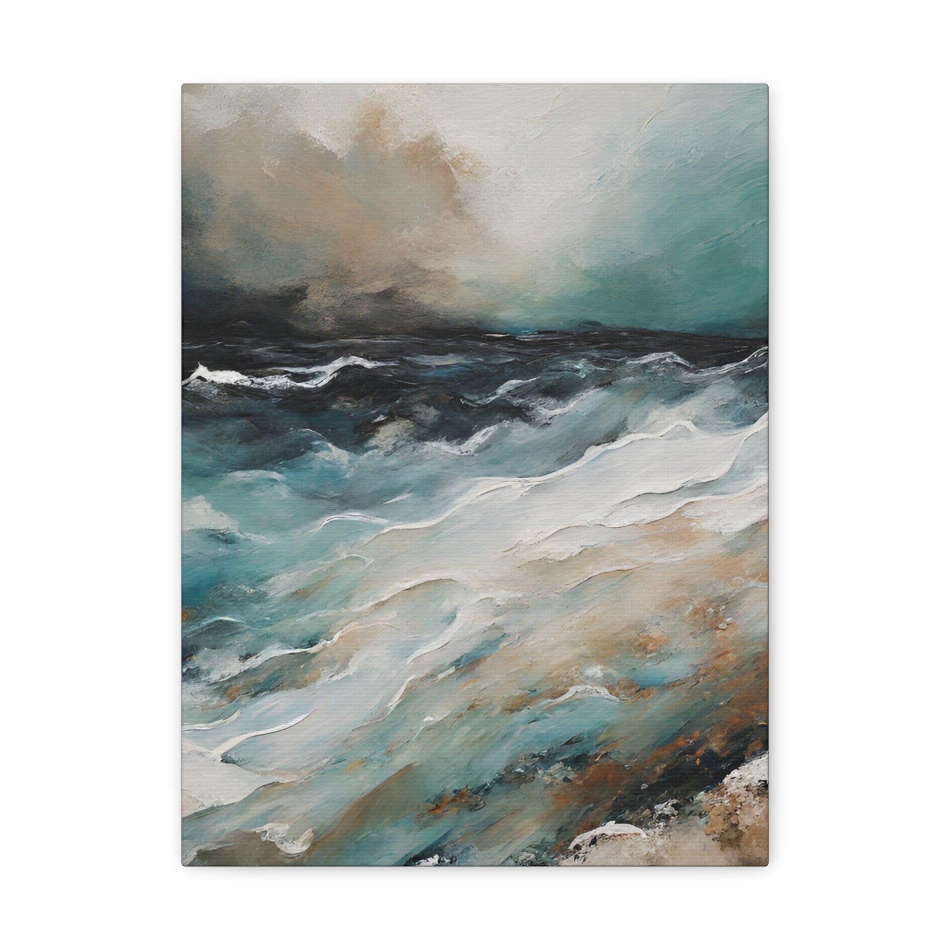 Impassable Seas - Modern Abstract Art Print - Aesthetic Coastal Landscapes