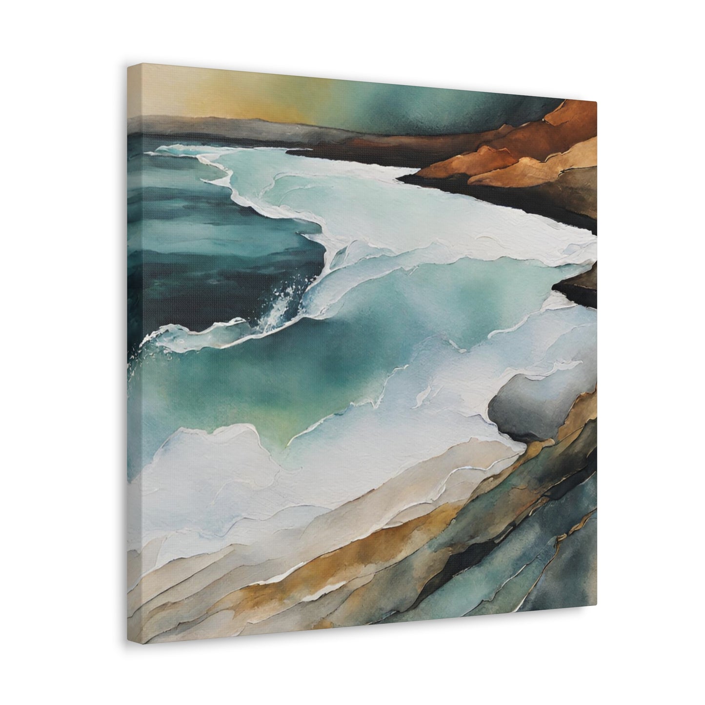 Rising Tide - Modern Abstract Art Print - Aesthetic Coastal Landscapes