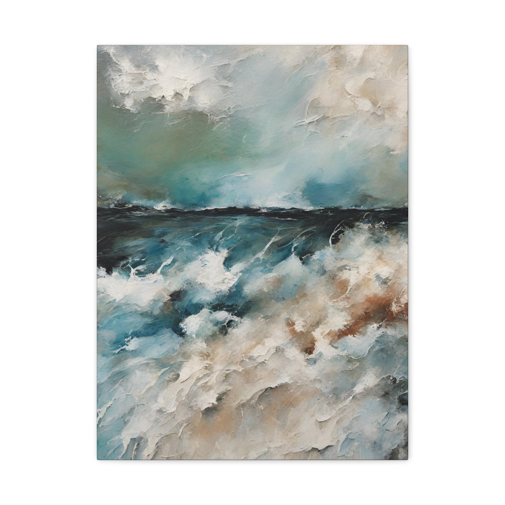 Impassable Seas II - Modern Abstract Art Print - Aesthetic Coastal Landscapes