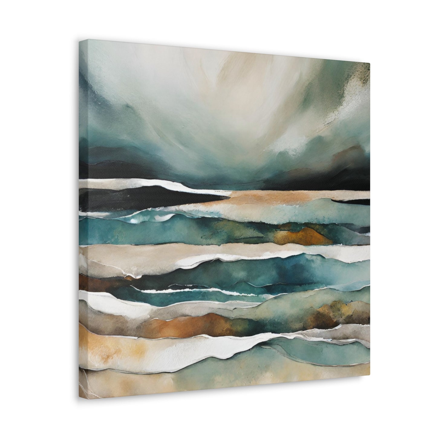 Storm Clearing - Modern Abstract Art Print - Aesthetic Coastal Landscapes