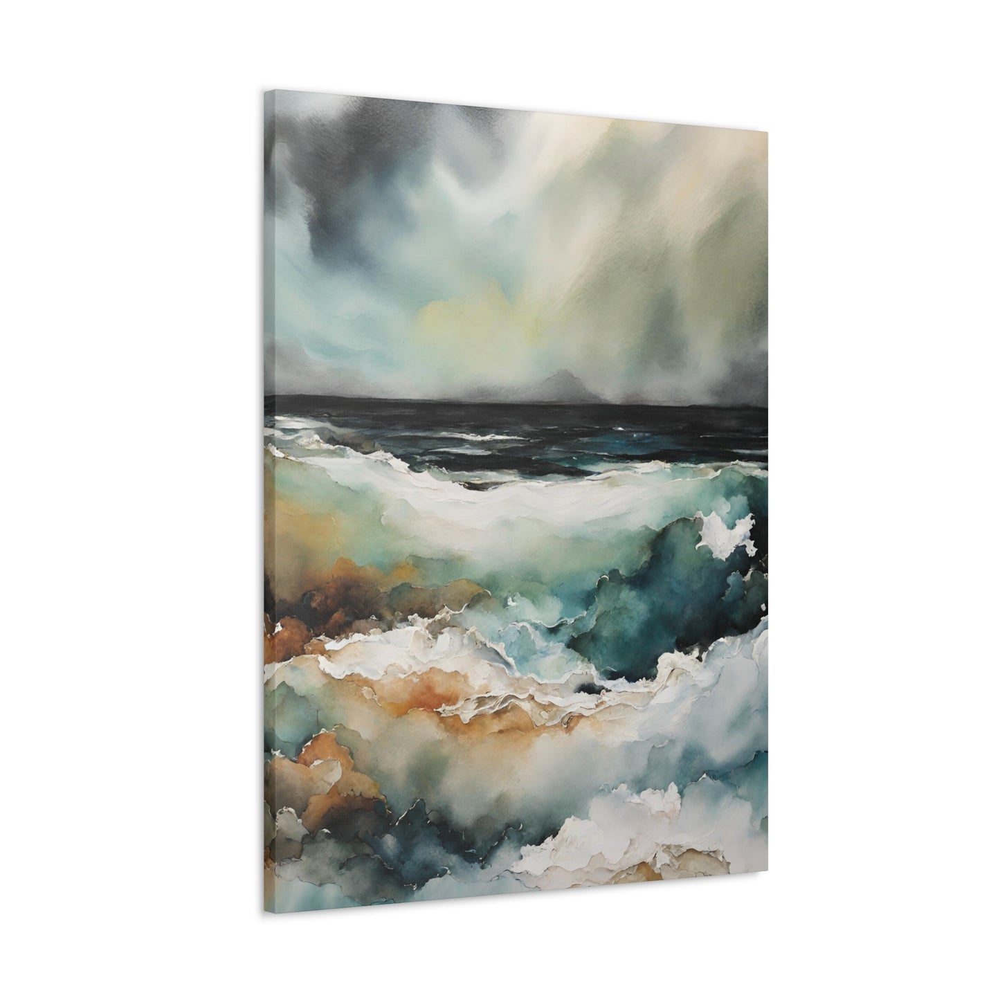 Secrets Beneath the Surface - Modern Abstract Art Print - Aesthetic Coastal Landscapes