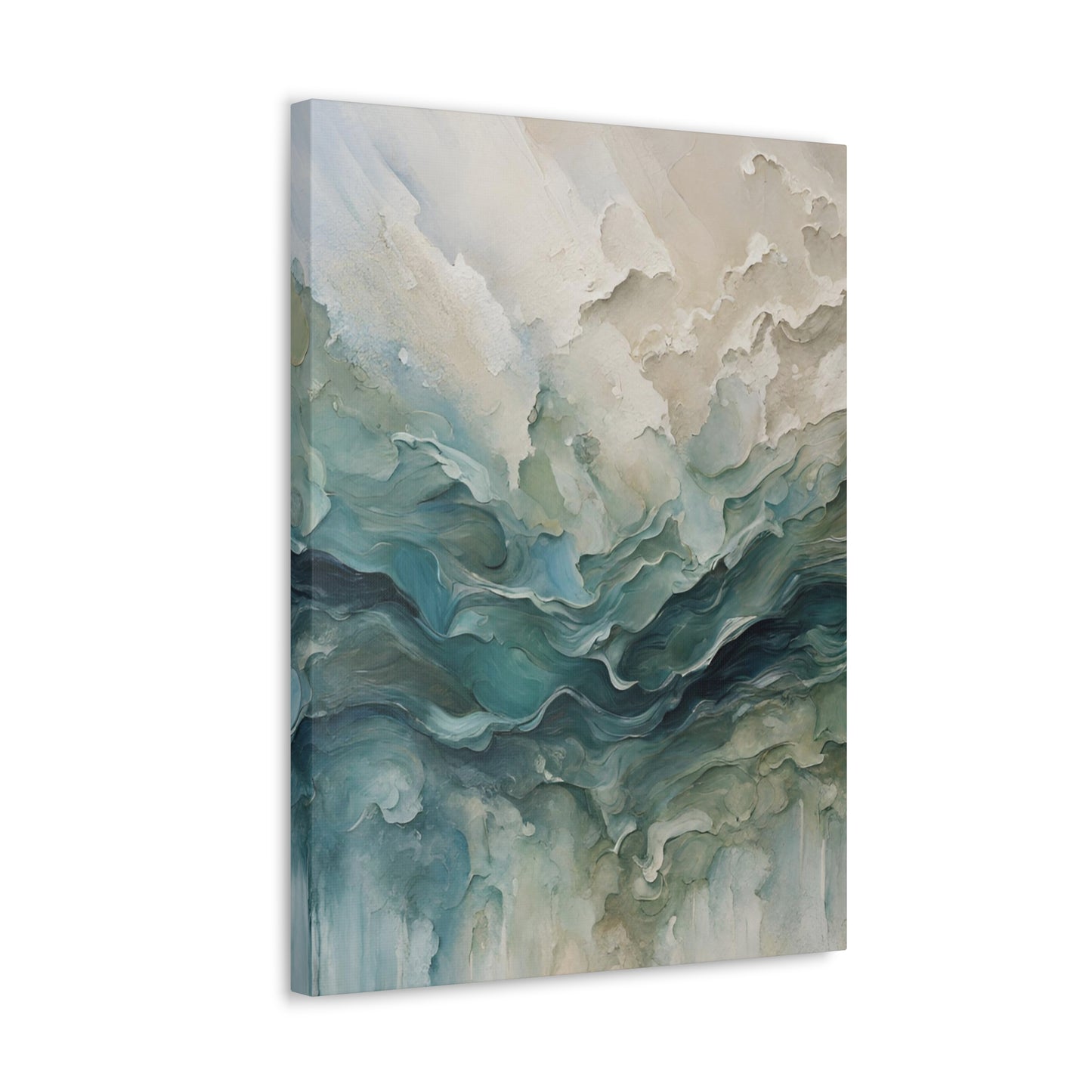 Churning Oceans - Modern Abstract Art Print - Aesthetic Coastal Landscapes