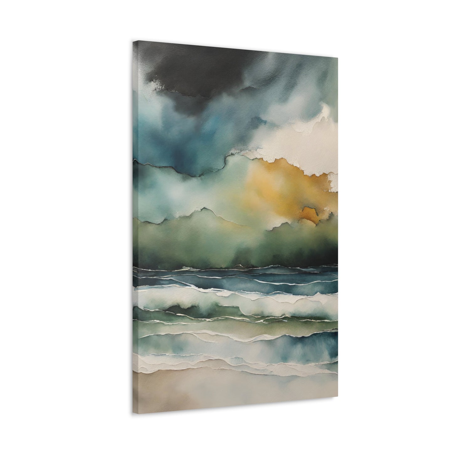 Stormy Sky - Modern Abstract Art Print - Aesthetic Coastal Landscapes