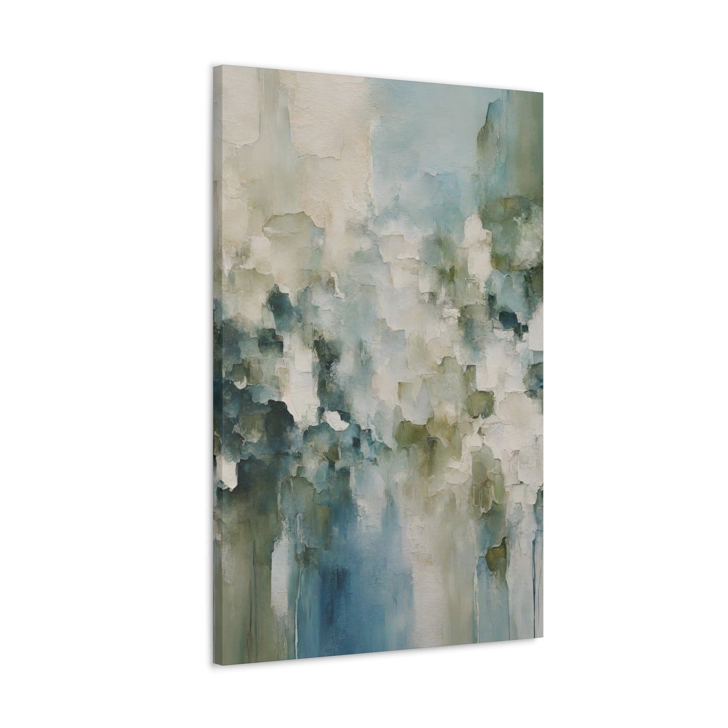 Spring Breeze Modern Abstract Art Print - Aesthetic Coastal Landscapes