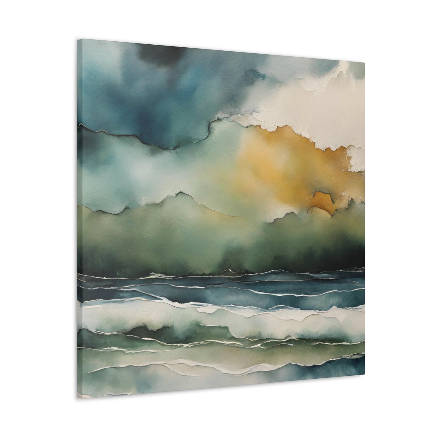 Stormy Sky - Modern Abstract Art Print - Aesthetic Coastal Landscapes