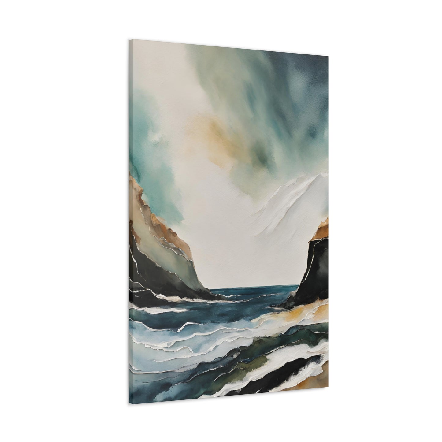 Shoreline - Modern Abstract Art Print - Aesthetic Coastal Landscapes