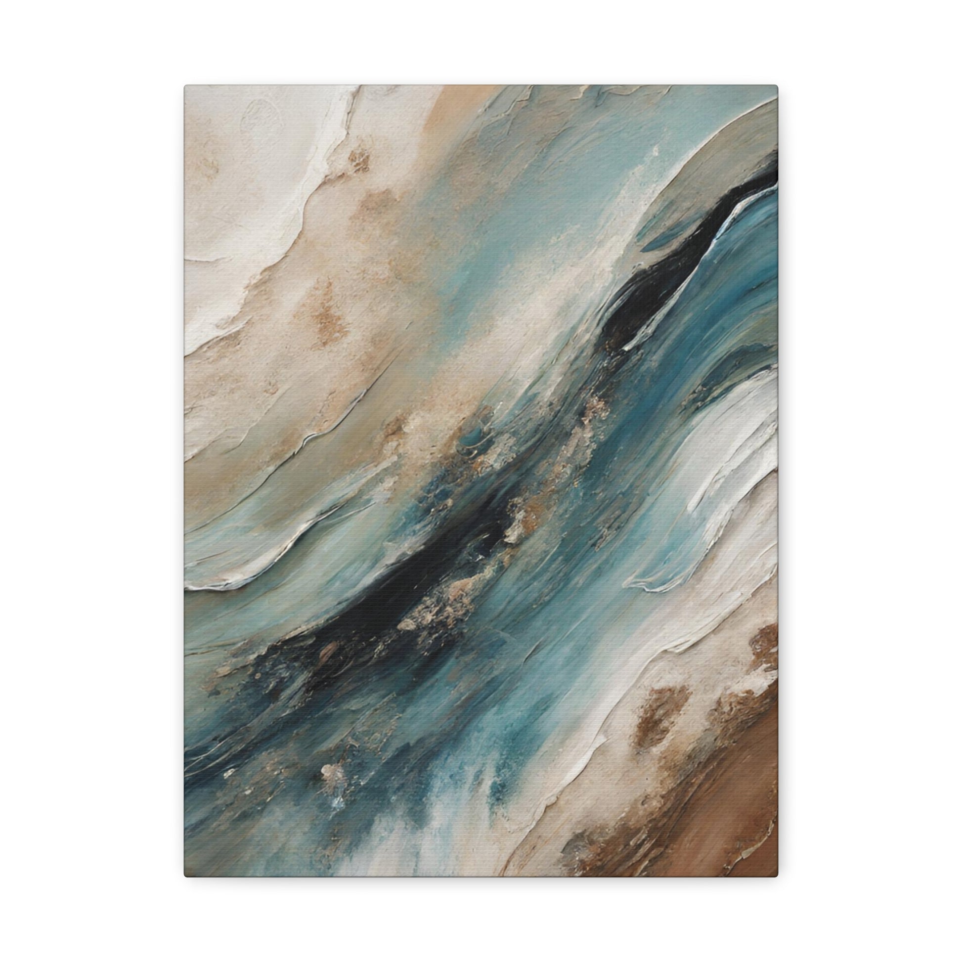 Churning Oceans III - Modern Abstract Art Print - Aesthetic Coastal Landscapes