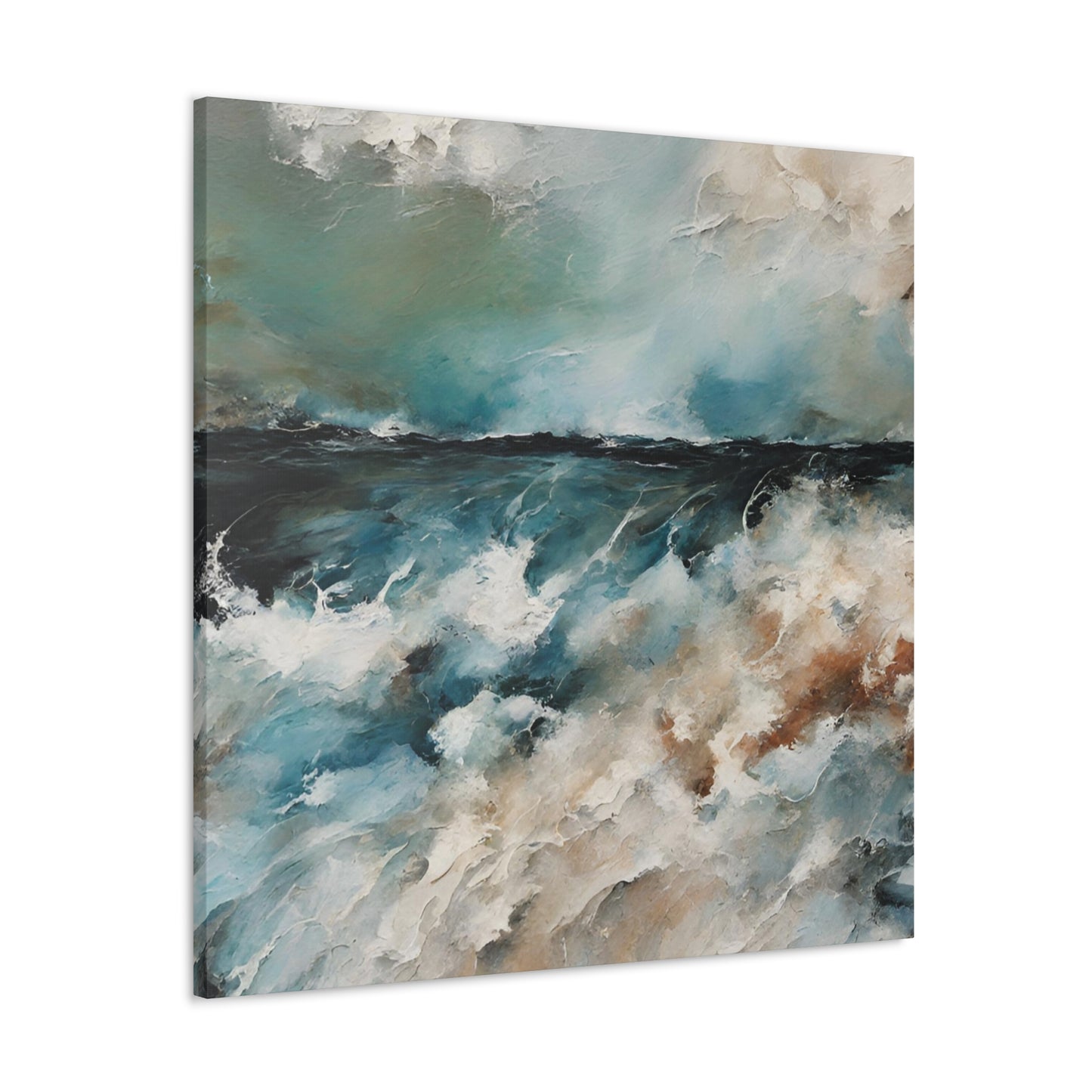 Impassable Seas II - Modern Abstract Art Print - Aesthetic Coastal Landscapes