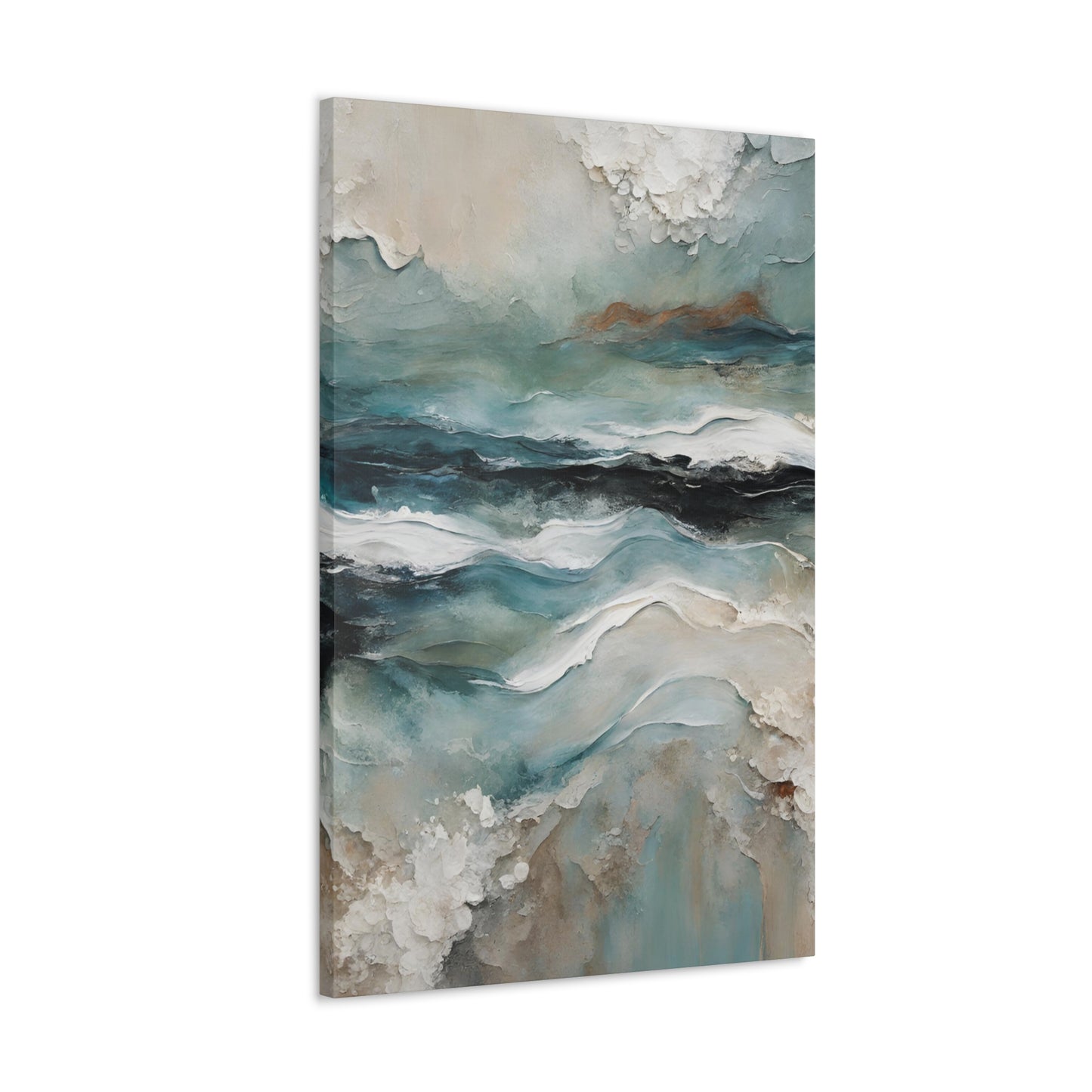 Stormy Afternoon - Modern Abstract Art Print - Aesthetic Coastal Landscapes