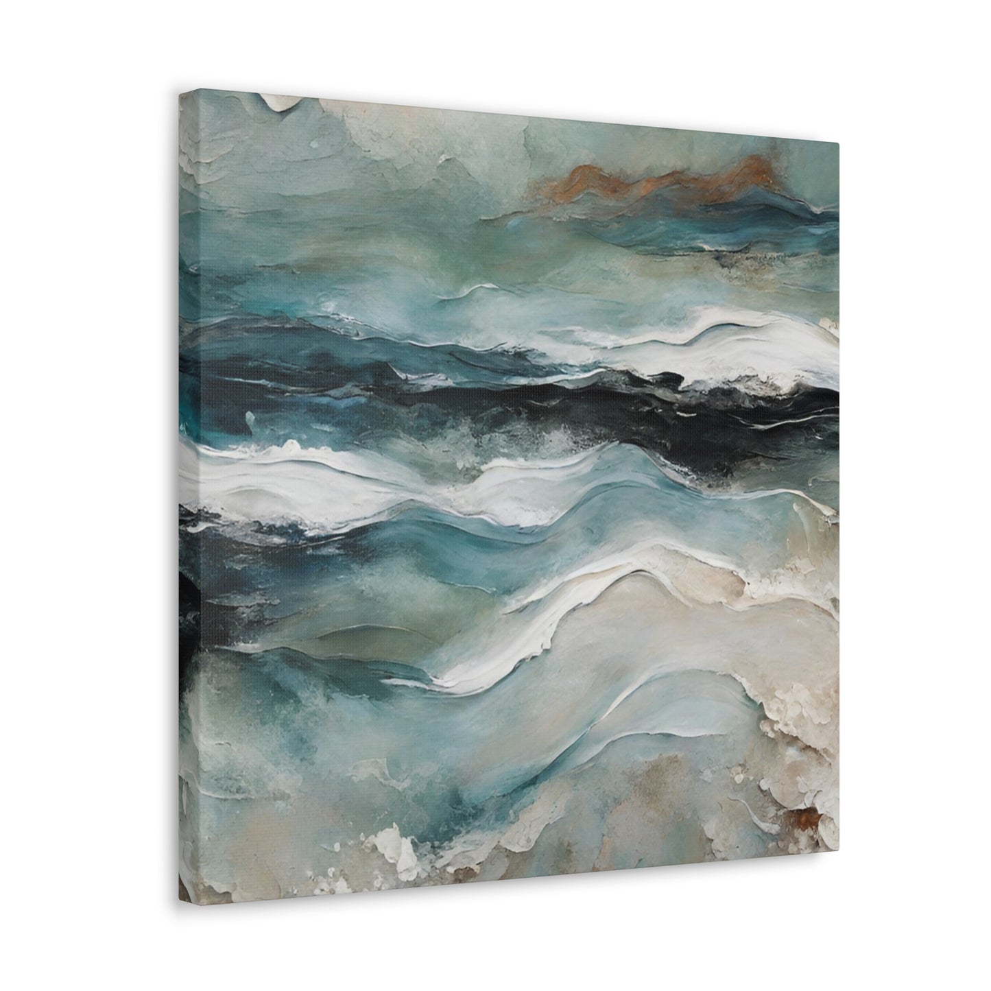 Stormy Afternoon - Modern Abstract Art Print - Aesthetic Coastal Landscapes