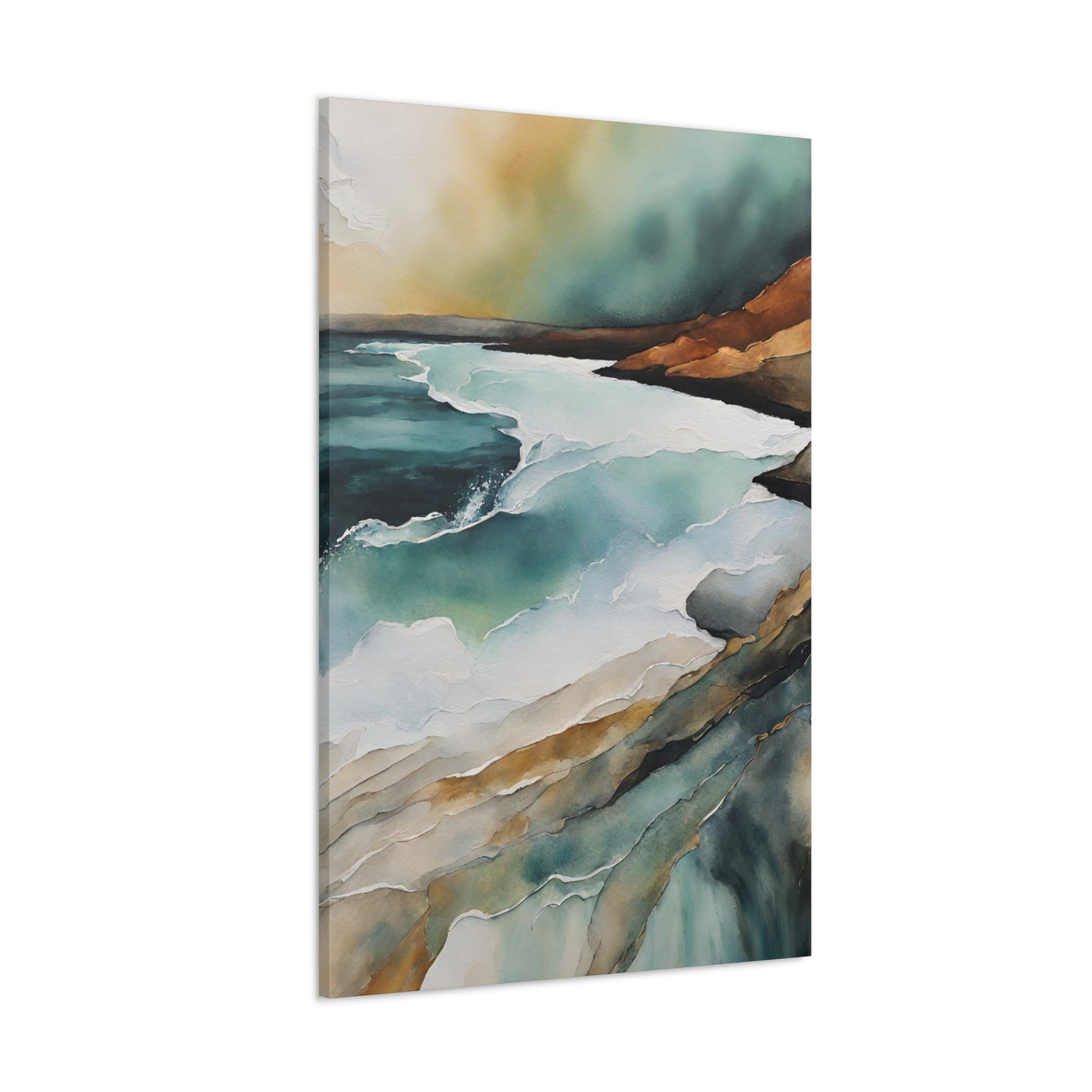 Rising Tide - Modern Abstract Art Print - Aesthetic Coastal Landscapes