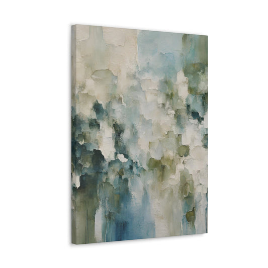 Spring Breeze Modern Abstract Art Print - Aesthetic Coastal Landscapes