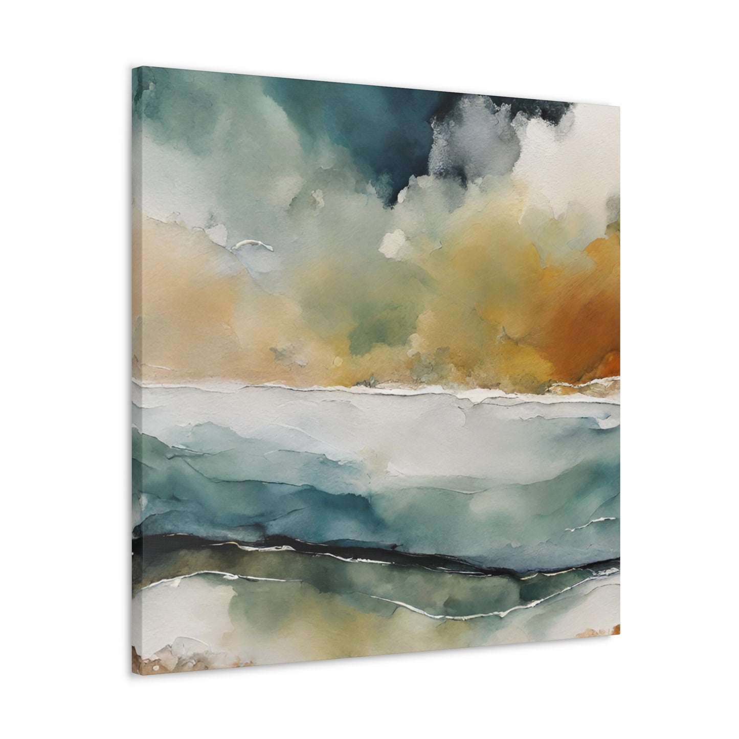 Choppy Horizons - Modern Abstract Art Print - Aesthetic Coastal Landscapes