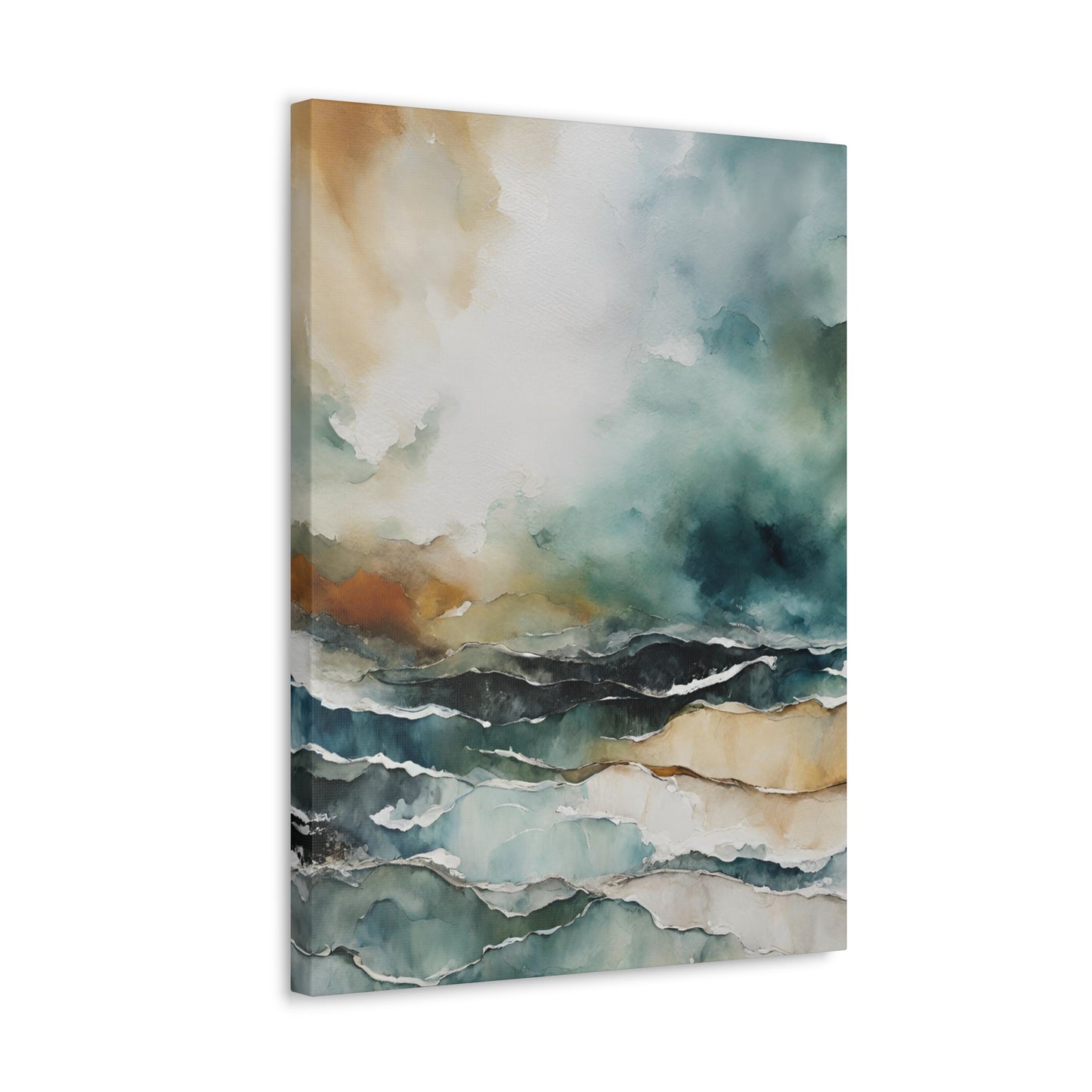 Breaking Skies - Modern Abstract Art Print - Aesthetic Coastal Landscapes