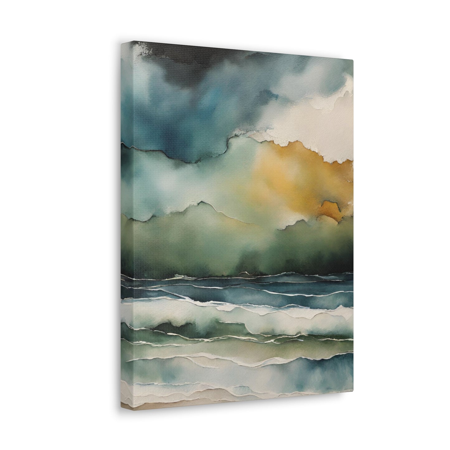 Stormy Sky - Modern Abstract Art Print - Aesthetic Coastal Landscapes