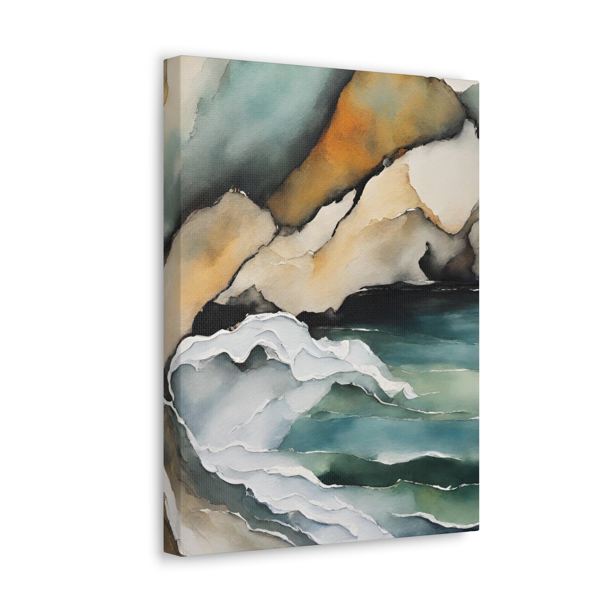 Striking Opposition - Modern Abstract Art Print - Aesthetic Coastal Landscapes