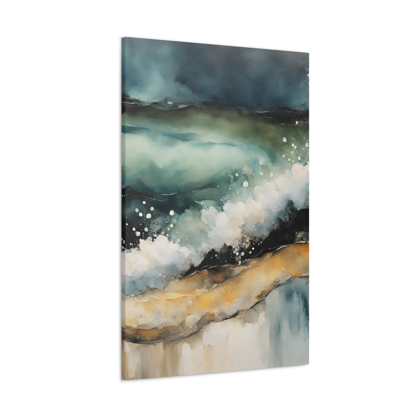 Sandy Waves - Modern Abstract Art Print - Aesthetic Coastal Landscapes