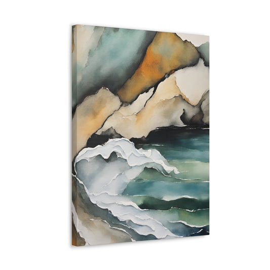 Striking Opposition - Modern Abstract Art Print - Aesthetic Coastal Landscapes