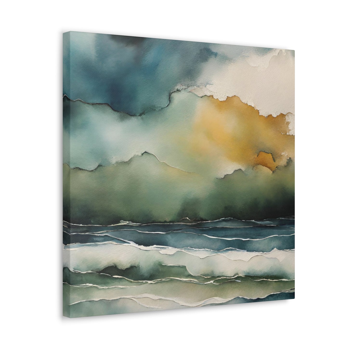 Stormy Sky - Modern Abstract Art Print - Aesthetic Coastal Landscapes