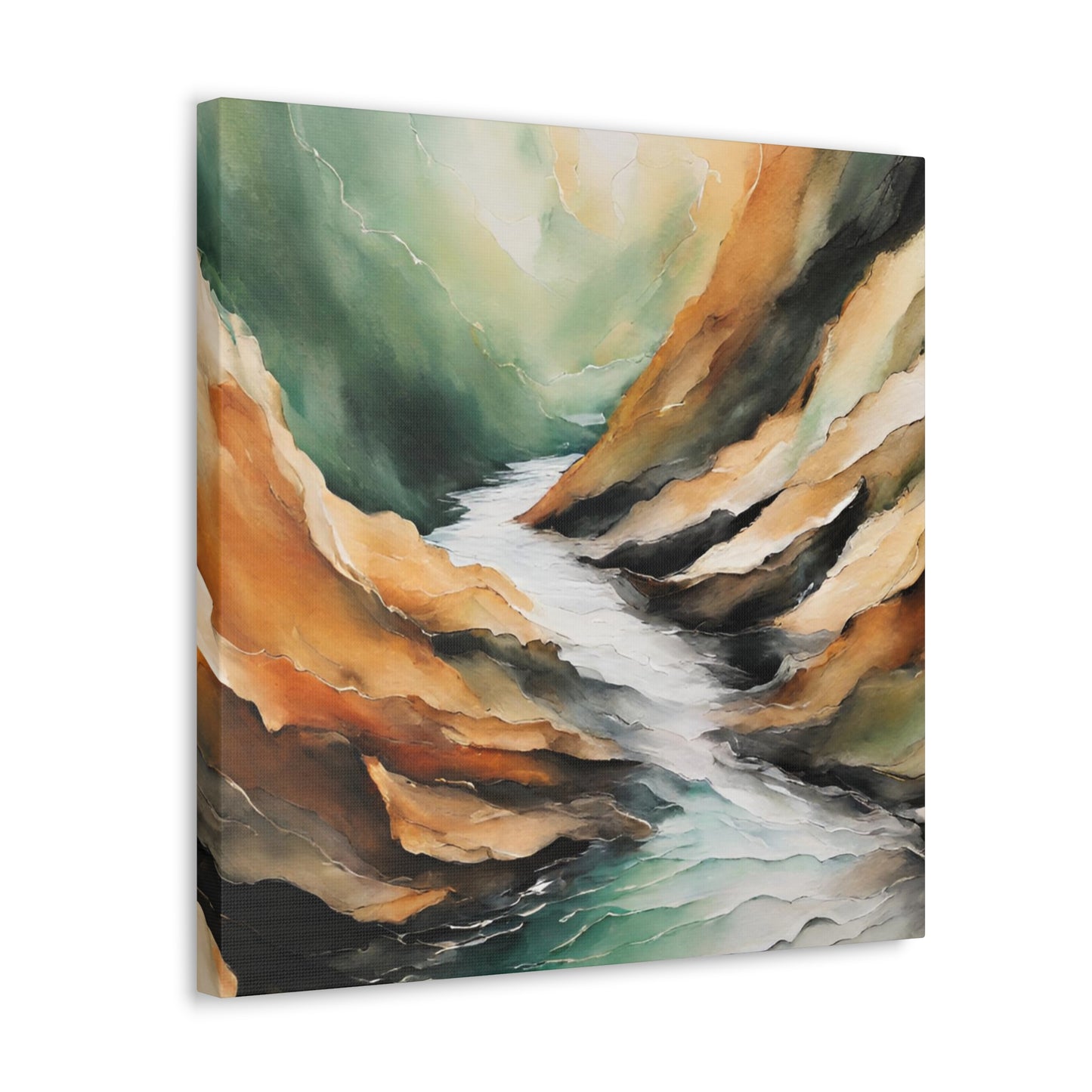 Deep in the Canyon - Modern Abstract Art Print - Aesthetic Coastal Landscapes