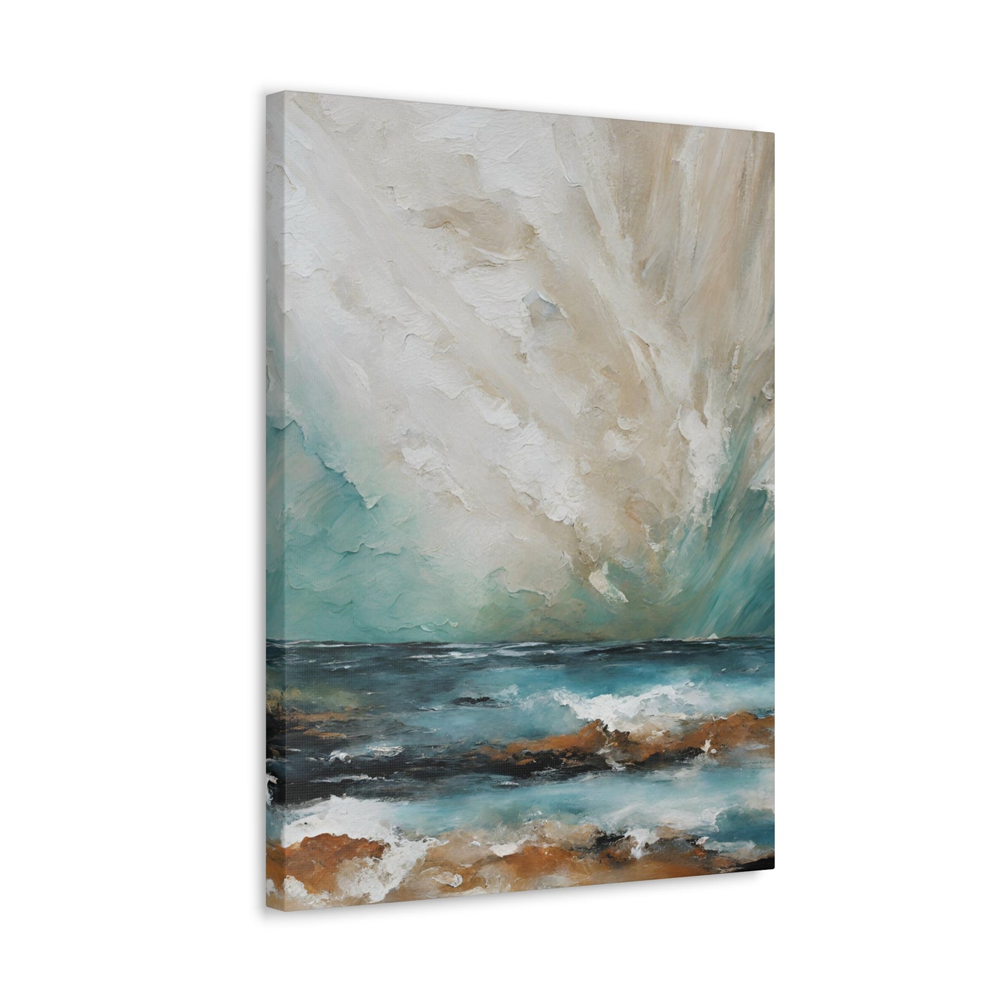 Clear Skies Ahead- Modern Abstract Art Print - Aesthetic Coastal Landscapes