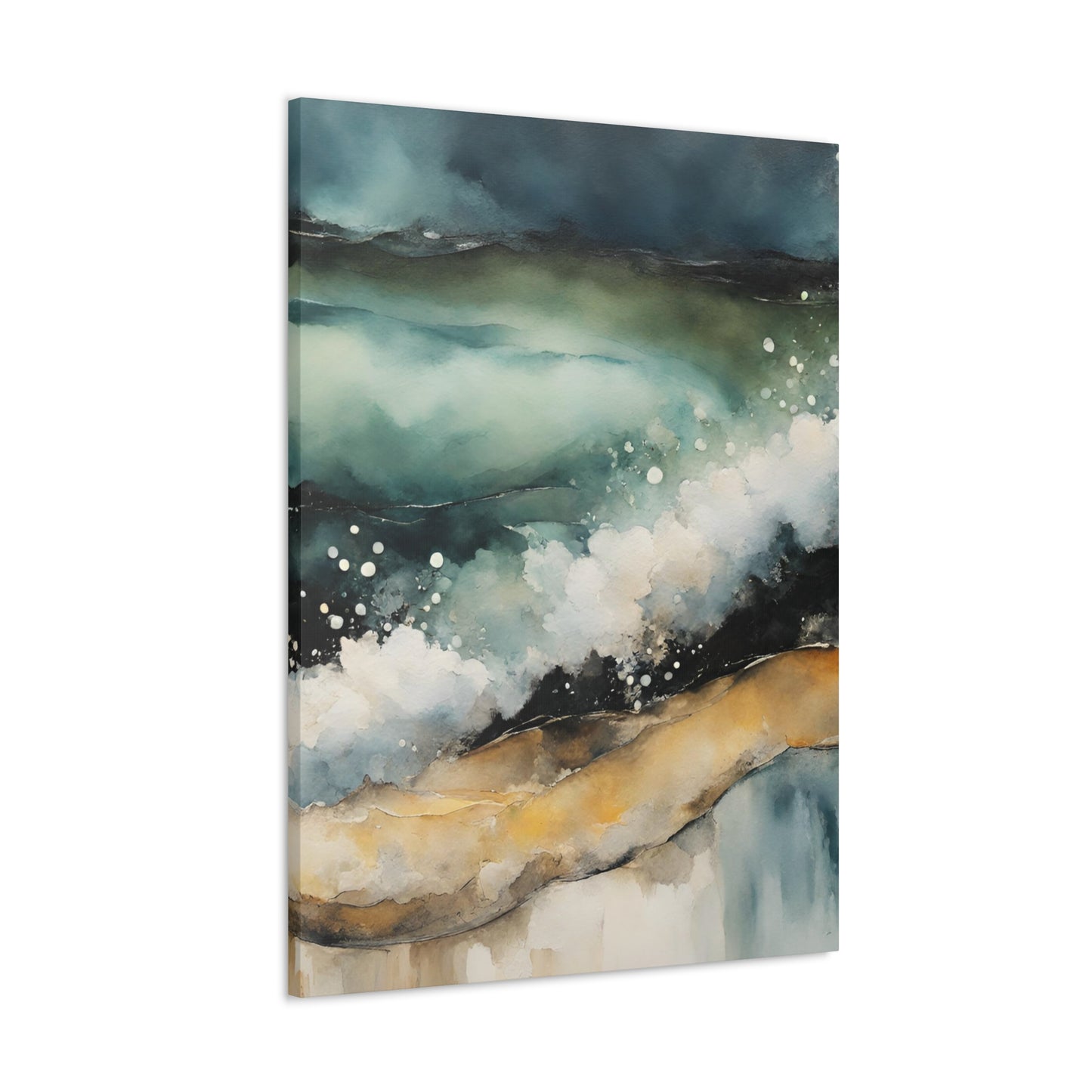 Sandy Waves - Modern Abstract Art Print - Aesthetic Coastal Landscapes