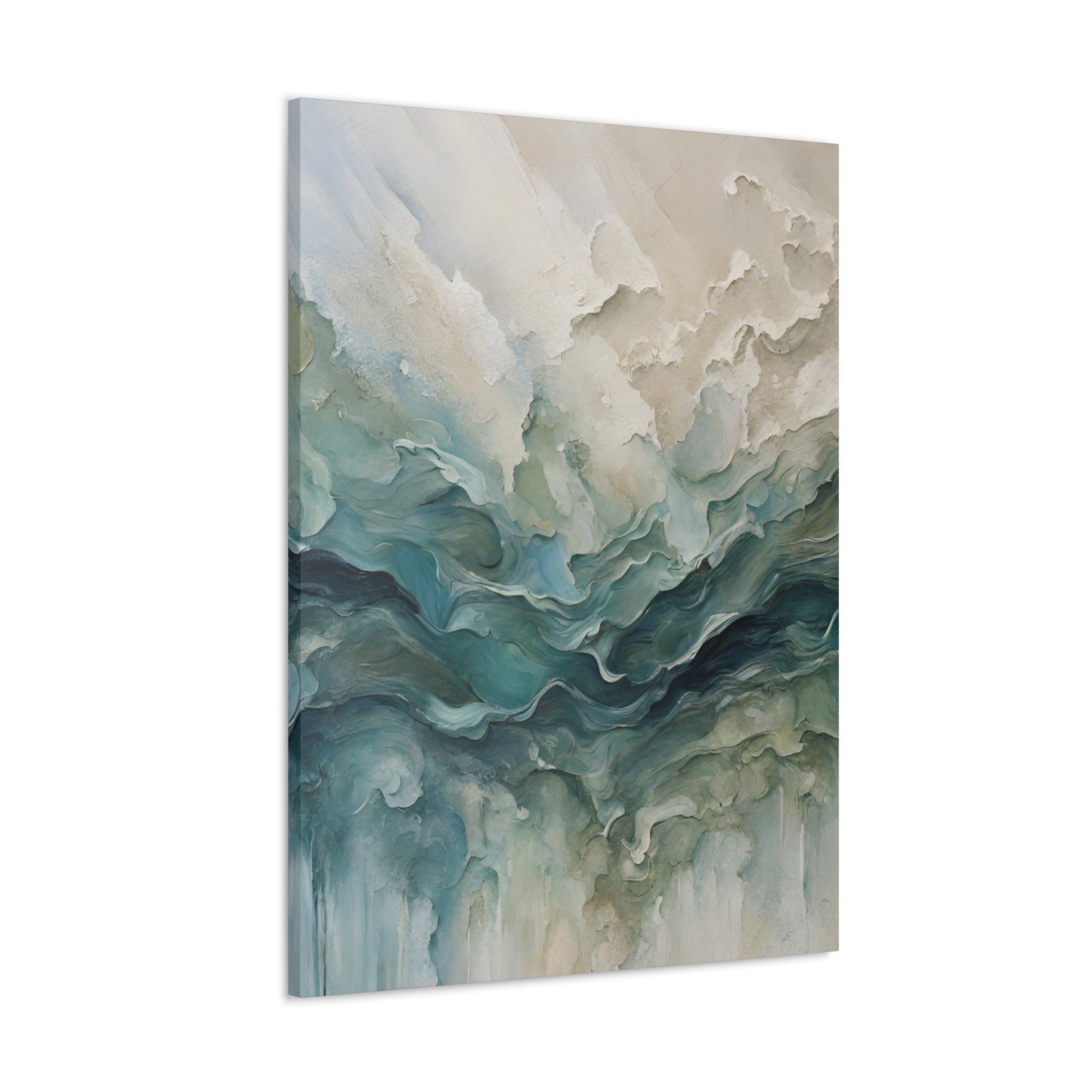 Churning Oceans - Modern Abstract Art Print - Aesthetic Coastal Landscapes