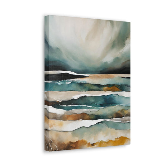 Storm Clearing - Modern Abstract Art Print - Aesthetic Coastal Landscapes