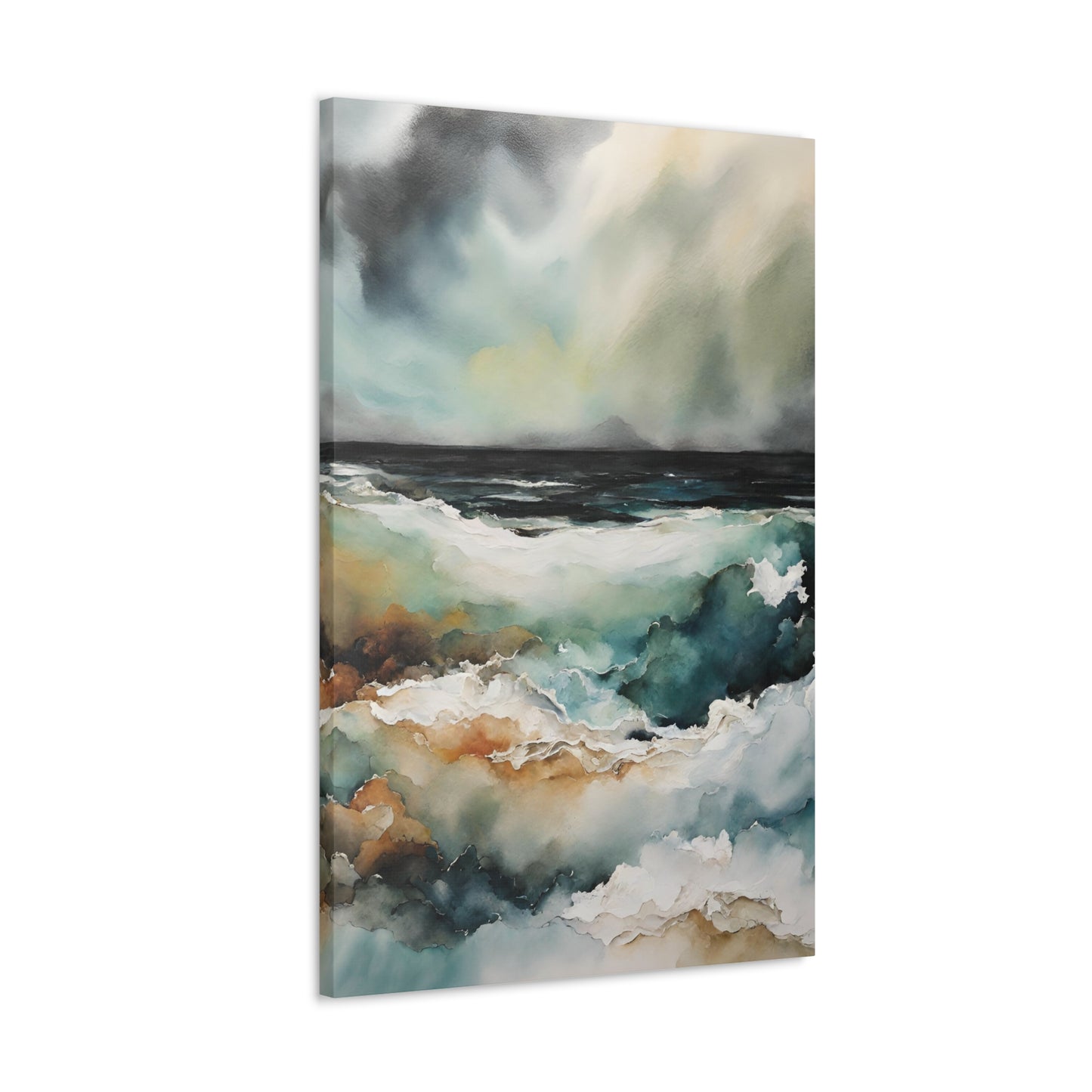 Secrets Beneath the Surface - Modern Abstract Art Print - Aesthetic Coastal Landscapes