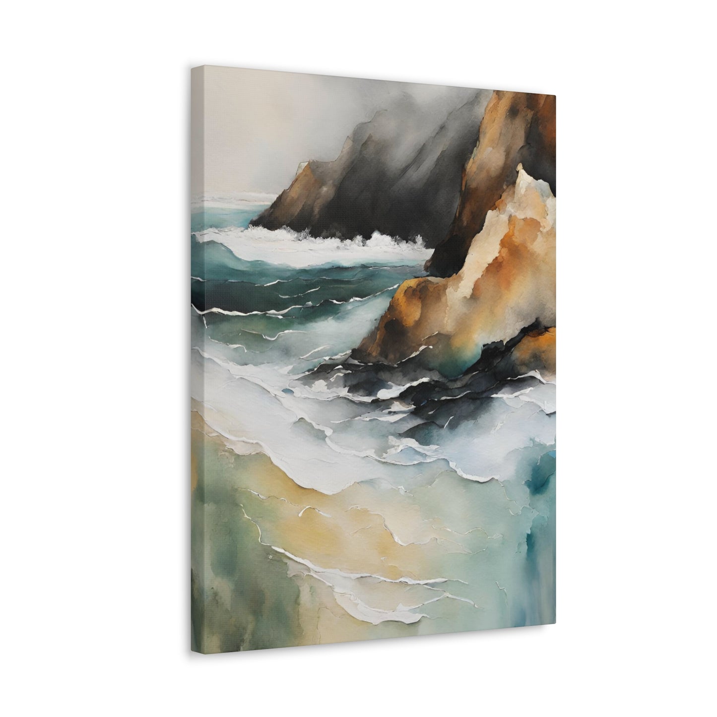 Coastal Cliffs - Modern Abstract Art Print - Aesthetic Coastal Landscapes