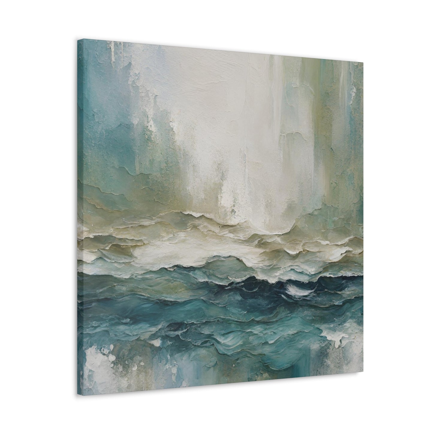 Sea Foam - Modern Abstract Art Print - Aesthetic Coastal Landscapes