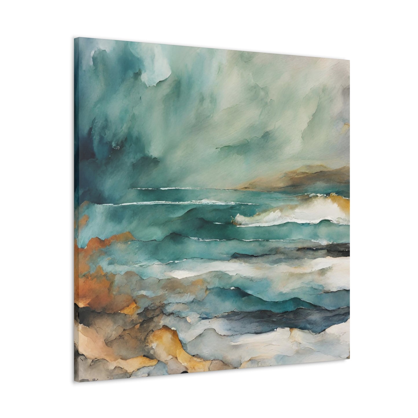 Sea & Sky - Modern Abstract Art Print - Aesthetic Coastal Landscapes