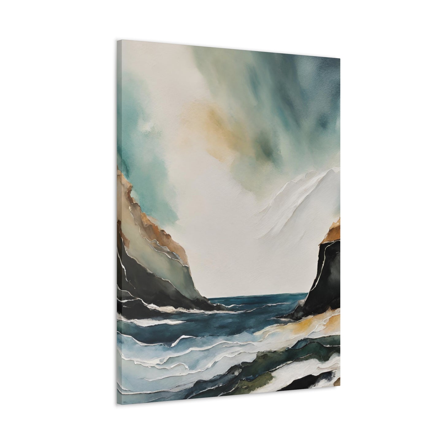 Shoreline - Modern Abstract Art Print - Aesthetic Coastal Landscapes