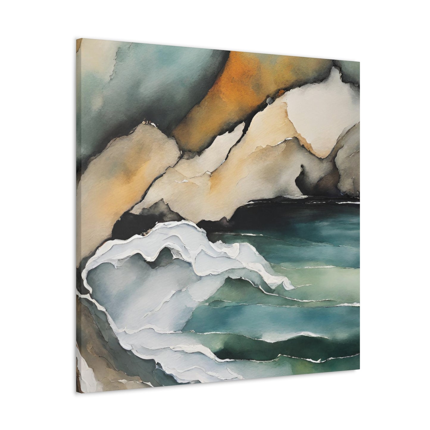 Striking Opposition - Modern Abstract Art Print - Aesthetic Coastal Landscapes