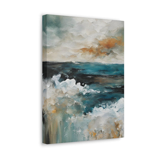 Deep Below - Modern Abstract Art Print - Aesthetic Coastal Landscapes