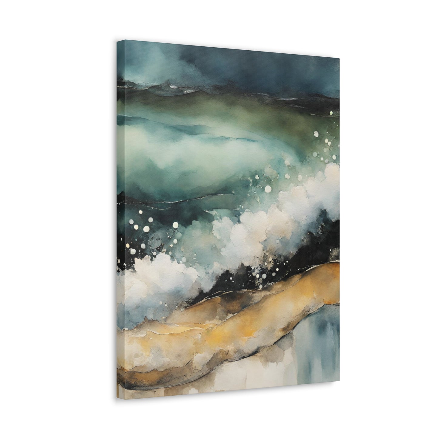 Sandy Waves - Modern Abstract Art Print - Aesthetic Coastal Landscapes