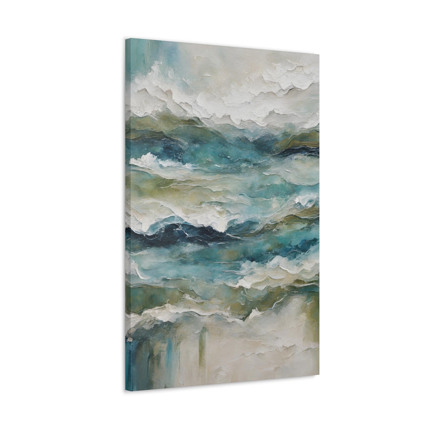 Ocean Symphony IV - Modern Abstract Art Print - Aesthetic Coastal Landscapes