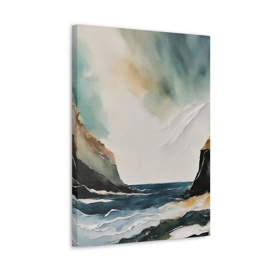 Shoreline - Modern Abstract Art Print - Aesthetic Coastal Landscapes