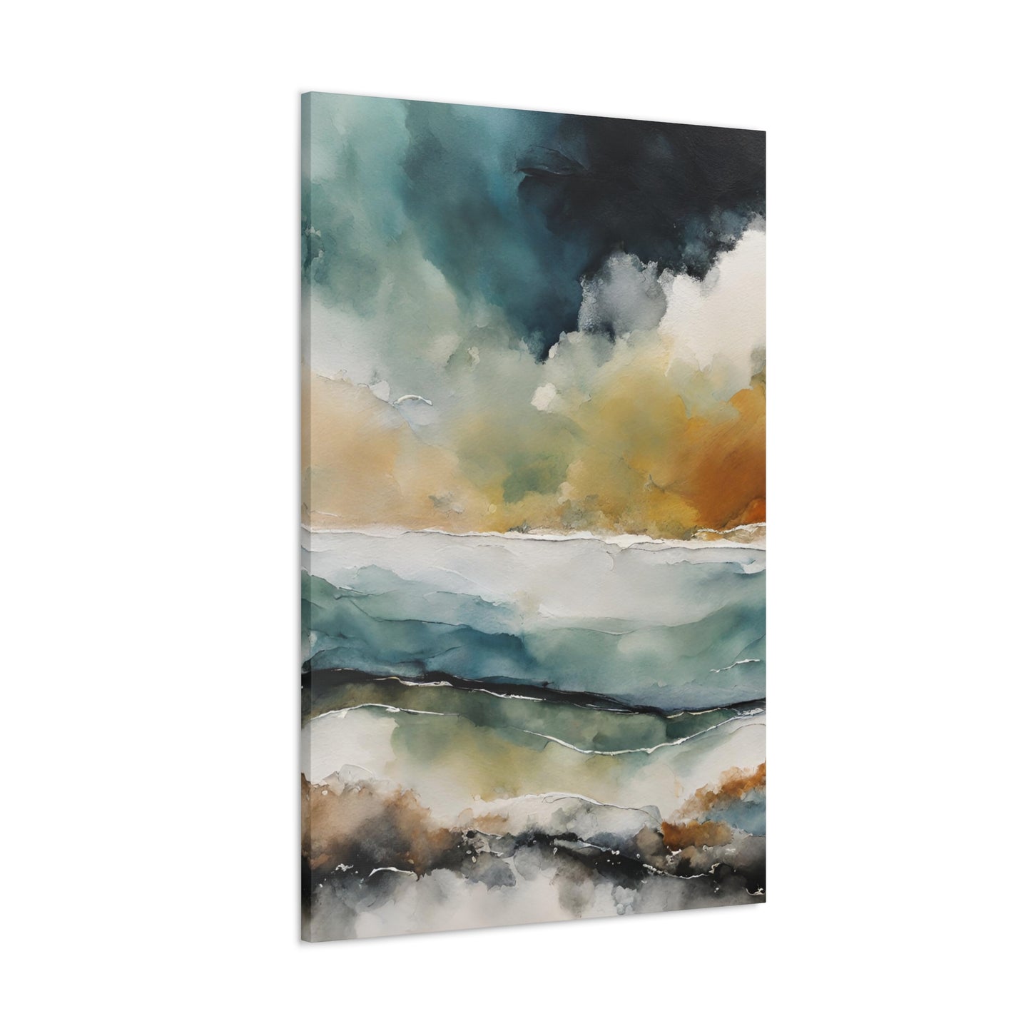 Choppy Horizons - Modern Abstract Art Print - Aesthetic Coastal Landscapes