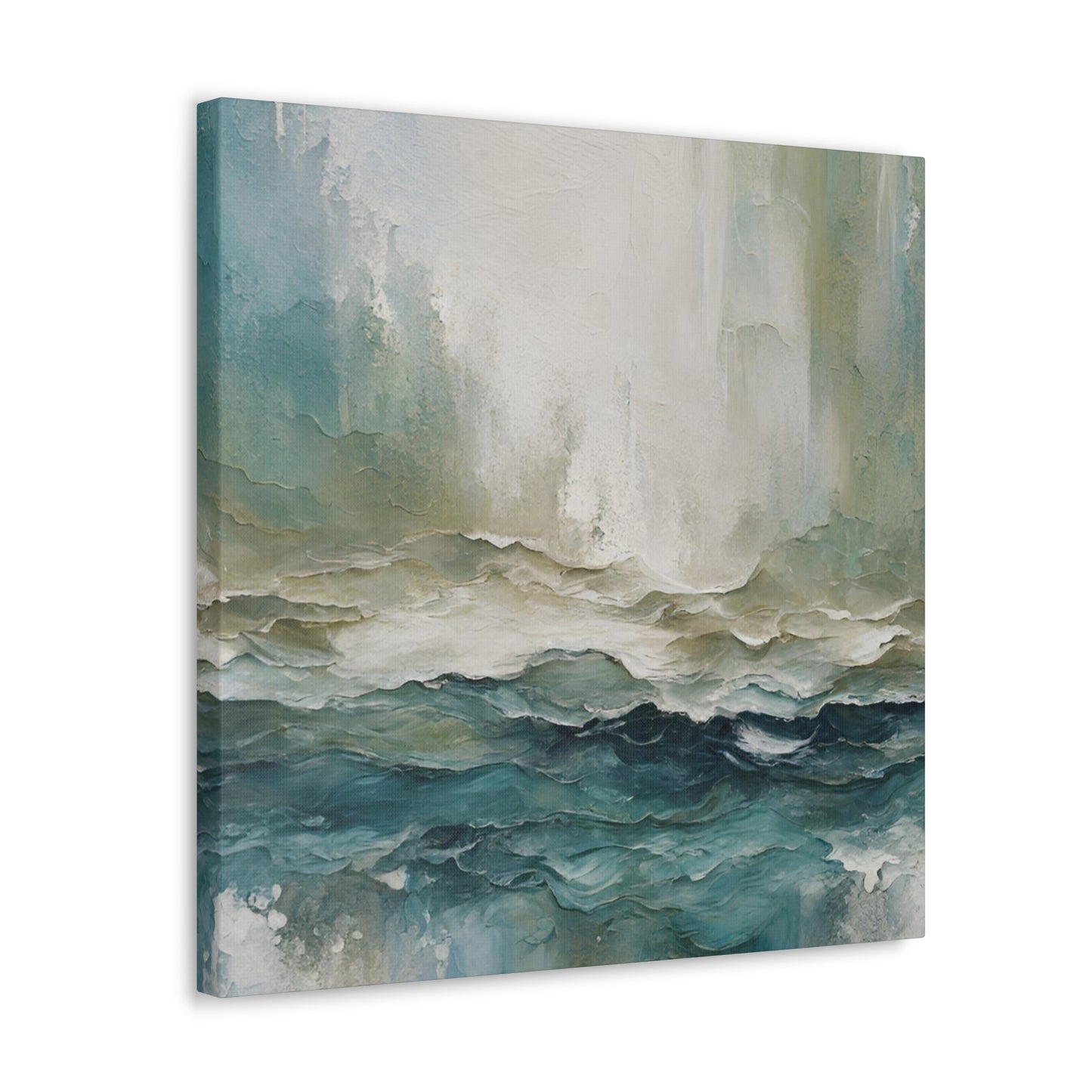 Sea Foam - Modern Abstract Art Print - Aesthetic Coastal Landscapes