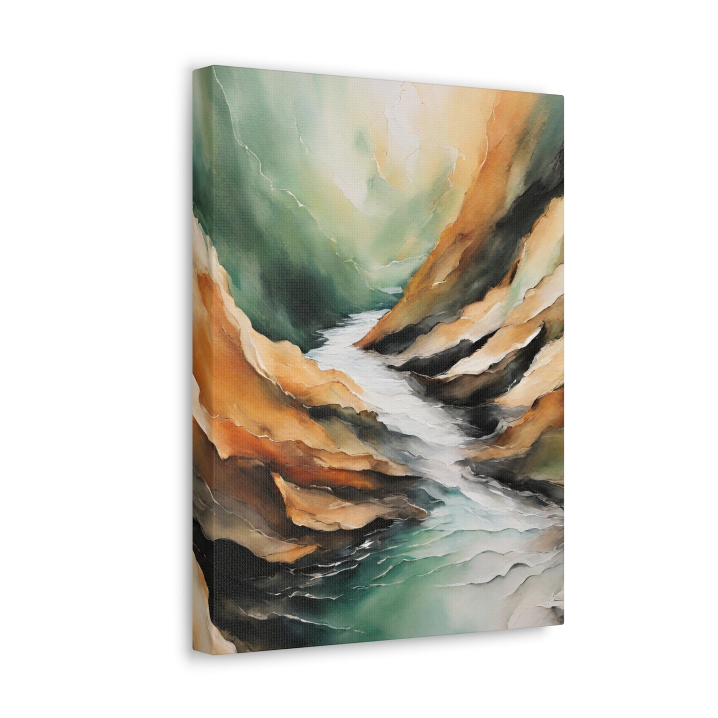 Deep in the Canyon - Modern Abstract Art Print - Aesthetic Coastal Landscapes