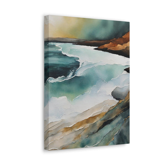 Rising Tide - Modern Abstract Art Print - Aesthetic Coastal Landscapes