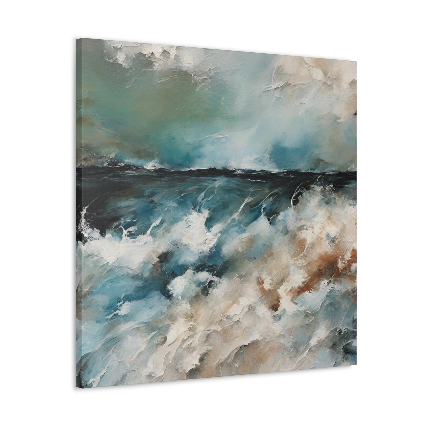 Impassable Seas II - Modern Abstract Art Print - Aesthetic Coastal Landscapes